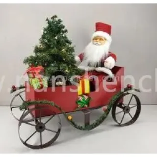 Santa Claus in a horse-drawn carriage