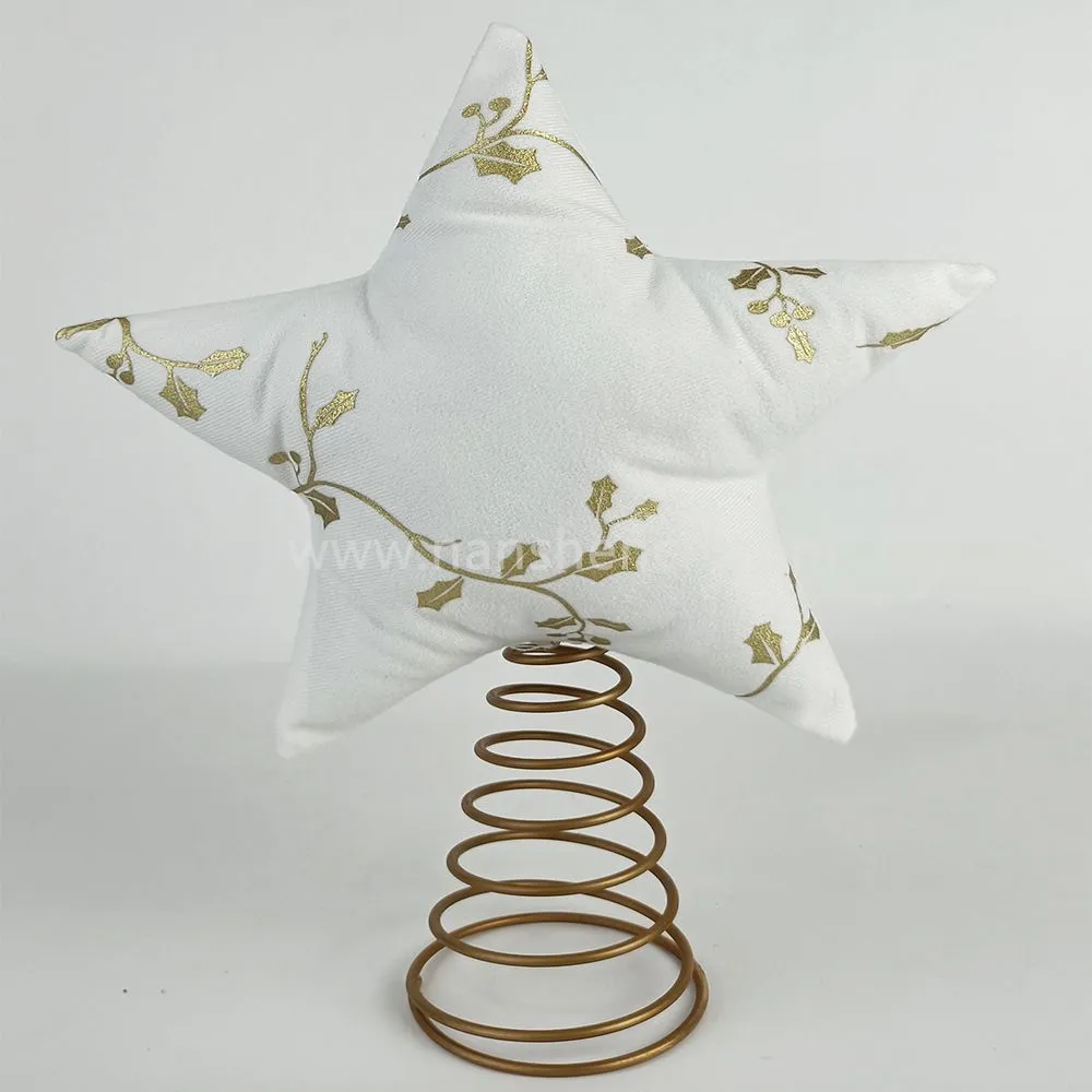 Printed Christmas Tree Topper Star Ornaments
