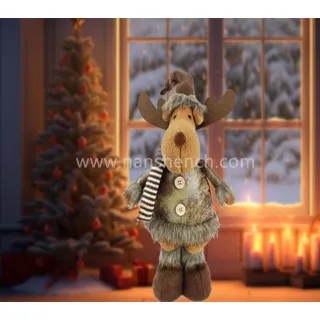 Christmas Leather Standing Reindeer