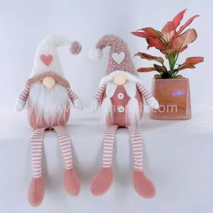 Valentine's Day Knitted Faceless Couples Pink Gnome
