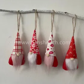 Faceless Valentine Heart Hanging Gnomes Plush Dolls