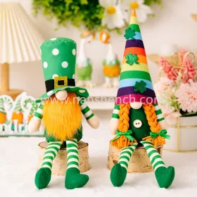 Plush Gnome St Patricks Day Faceless Doll