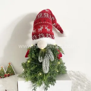 Christmas LED Lights Faceless Doll Santa Dwarf
