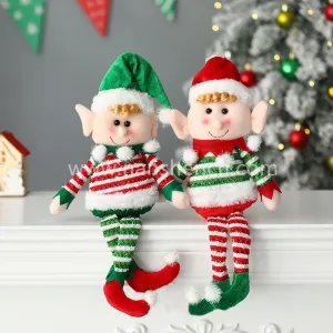 Christmas Plush Leg Elf Boys Girls Elf Toy Dolls