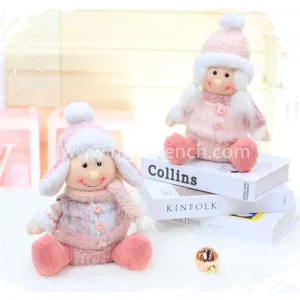 Pink Christmas Stuffed Plush Soft Doll Toy