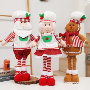 Extendable Standing Santa / Girl Christmas Decoration