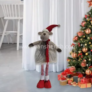 Novelty Standing Christmas Fabric Reindeer Plush Dolls