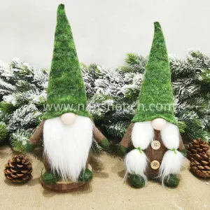Christmas Ornaments Green Forest Doll Plush Gnome
