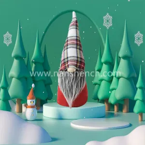 Christmas Faceless Santa Gnome Gift Ornament
