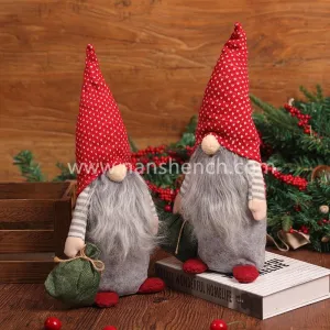 Handmade Polyester Arts for Gnomes Christmas Decorations