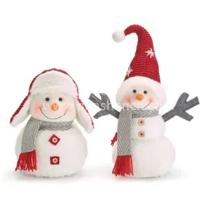 Winter Snowman Figurines Doll Tabletop Decoration