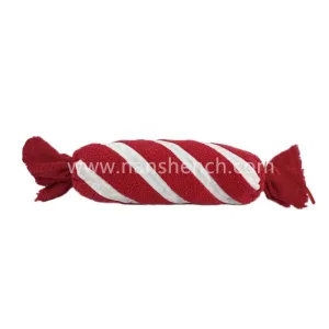 Christmas Red White Stripe Candy Shape Pillow