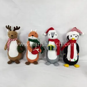Stuffed Gift Reindeer Squirrel Penguin Animal Doll