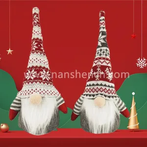 Christmas Gnome Snowflake Plush Knitted Dolls