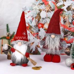 Hot Sale Xmas Faceless Plush Santa Gnome