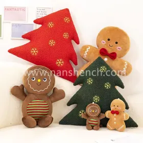 Christmas Tree Plush Pillow Stuffed Cookie Toy