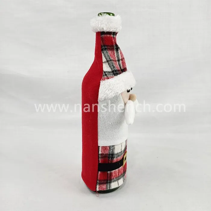 Wholesale Creative Christmas Red Wine Bottle Bag