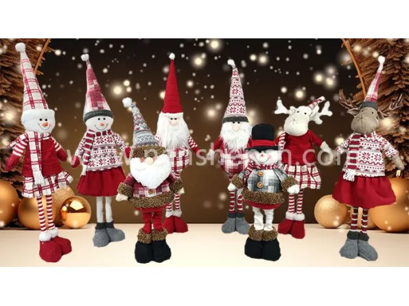 2024 New Christmas Doll Set: Santa Claus Snowman Reindeer