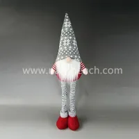 Knit Christmas Long Legs Gnome Elf Tabletop Decor