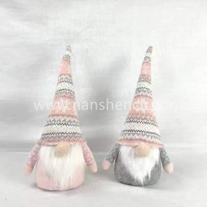 Christmas Santa Ornaments Faceless Plush Gnome
