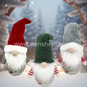 Christmas Candy Jar Decoration Faceless Plush Gnome