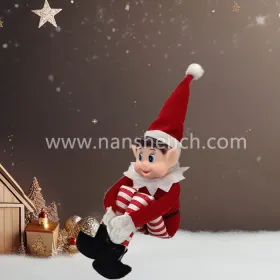 Hot Sell Christmas BookShelf Elf Long Bendy Naughty Boy Plush Toy