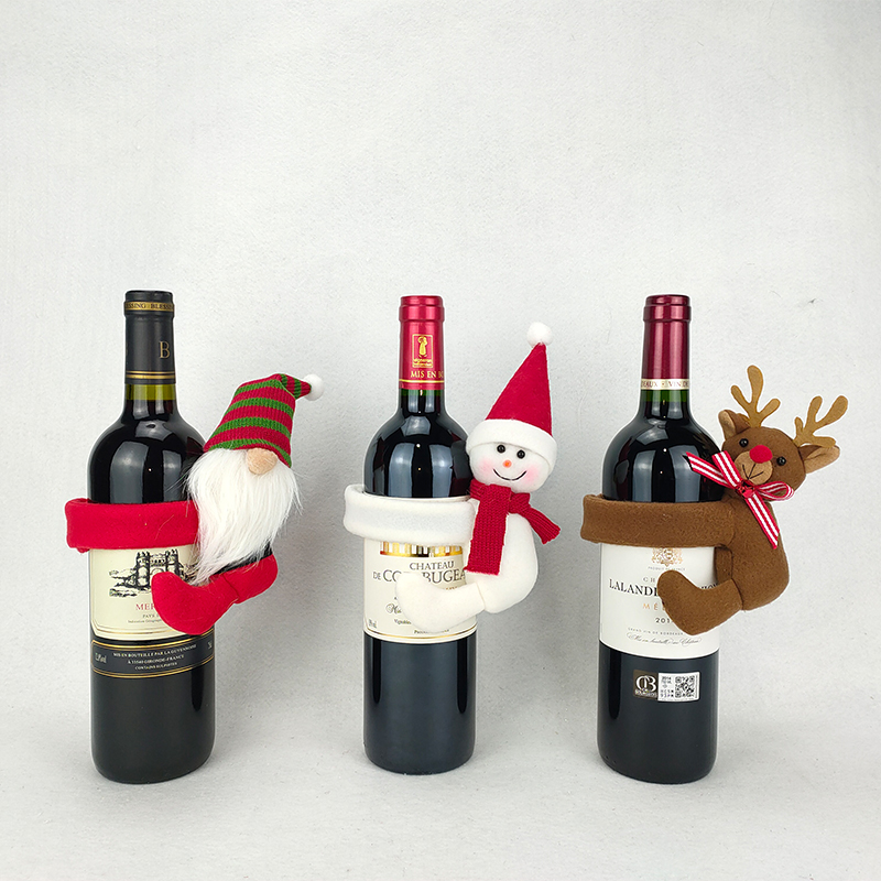 Christmas Wine Bottle Cover Decorations