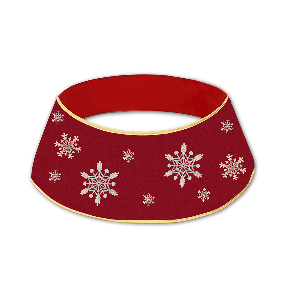 Red Classical Christmas Tree Collar