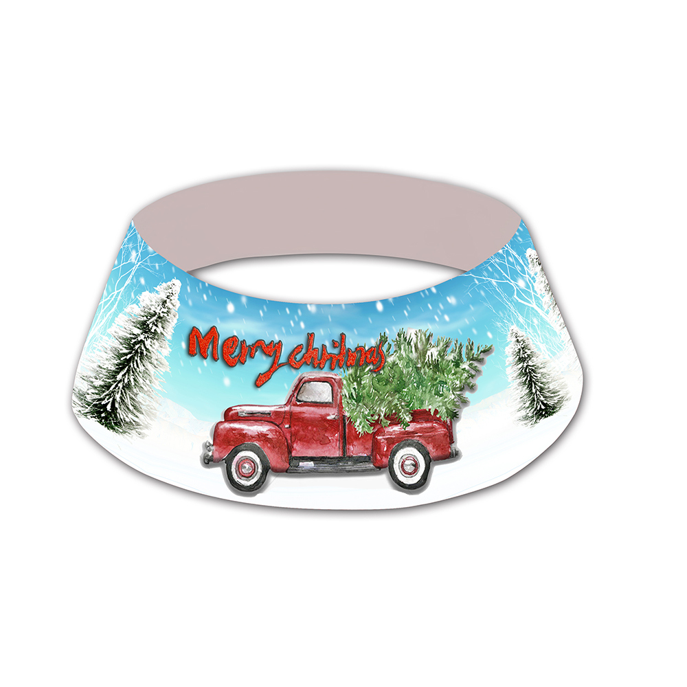 Winter Merry Christmas Tree Collar