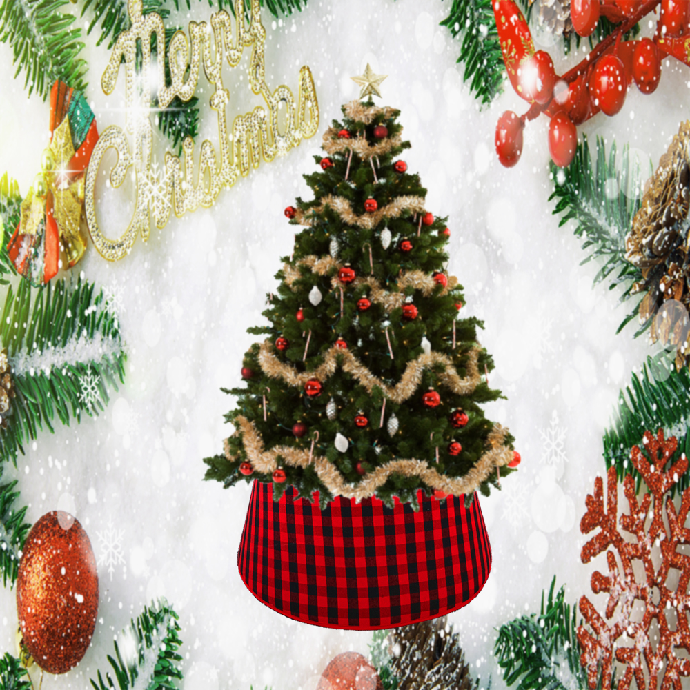 Plaid Christmas Tree Collar