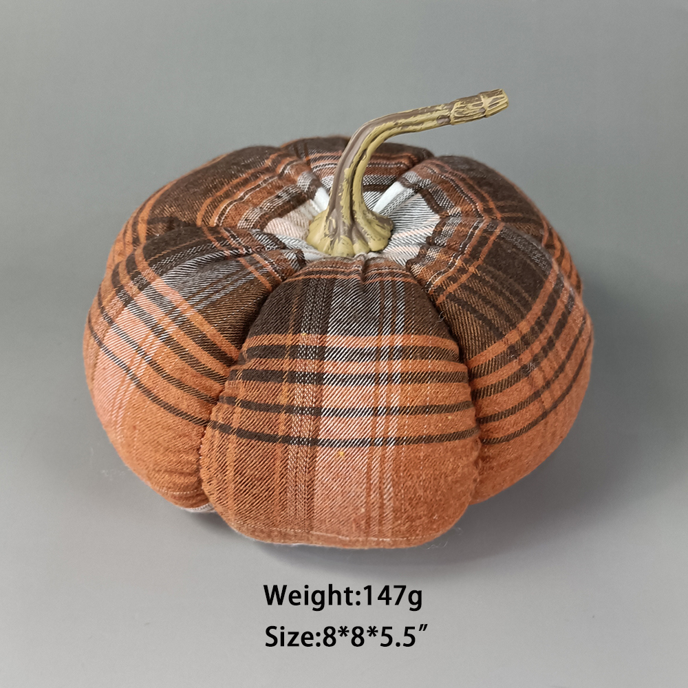 Stripe Thanksgiving Pumpkin Fall Decoration