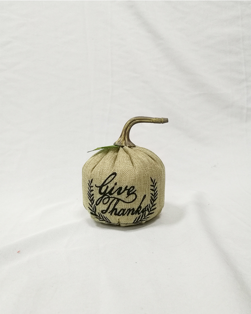 Embroidered Thanksgiving Pumpkin Decoration