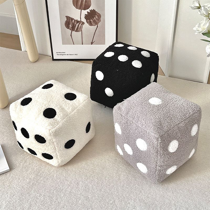 Home Decor Pillow Dice Plush Toy Sofa Cushion