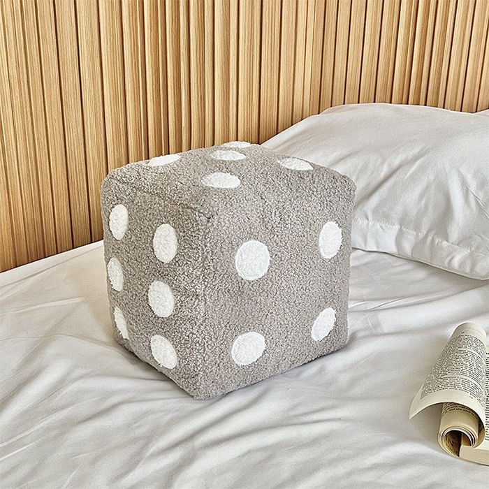 Home Decor Pillow Dice Plush Toy Sofa Cushion