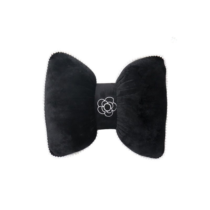 Bowknot Car Seat Headrest Velvet Cushion Pillows