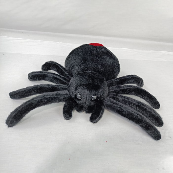 Halloween Black Spider Simulation Plush Spider Toy