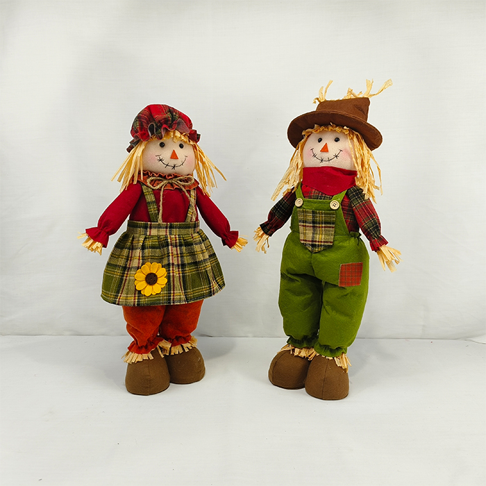 Wholesale Harvest Festival Boy and Girl Scarecrow Doll