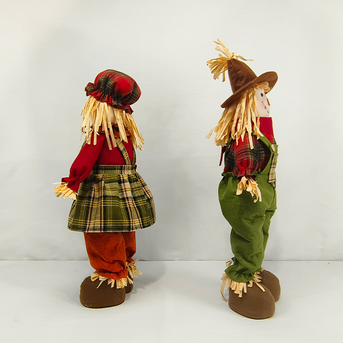 Wholesale Harvest Festival Boy and Girl Scarecrow Doll