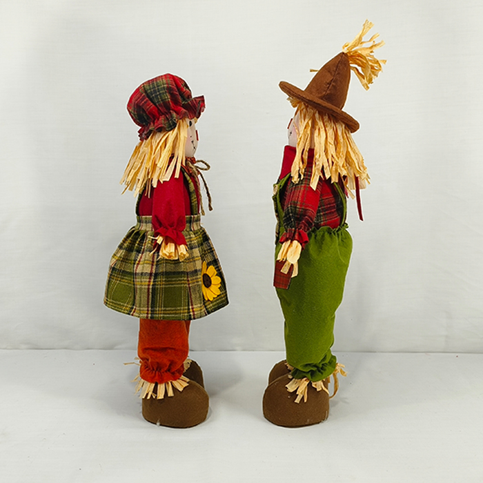 Wholesale Harvest Festival Boy and Girl Scarecrow Doll