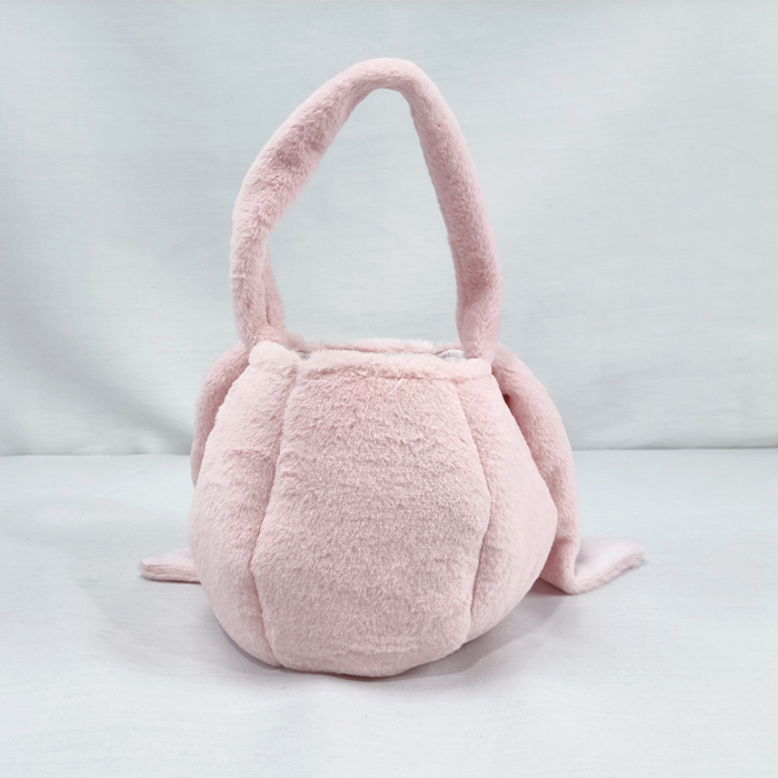 Sweet Easter Pink Long Ears Bunny Basket