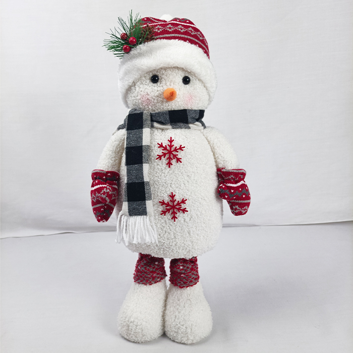 Christmas Decorations Indoor Plush Standing Snowman