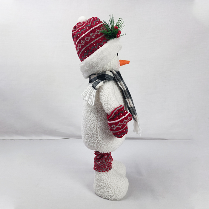 Christmas Decorations Indoor Plush Standing Snowman