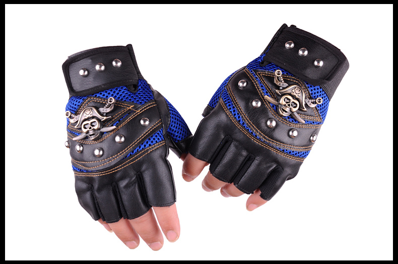 PU Half Finger Tactical Gloves Riding Motor