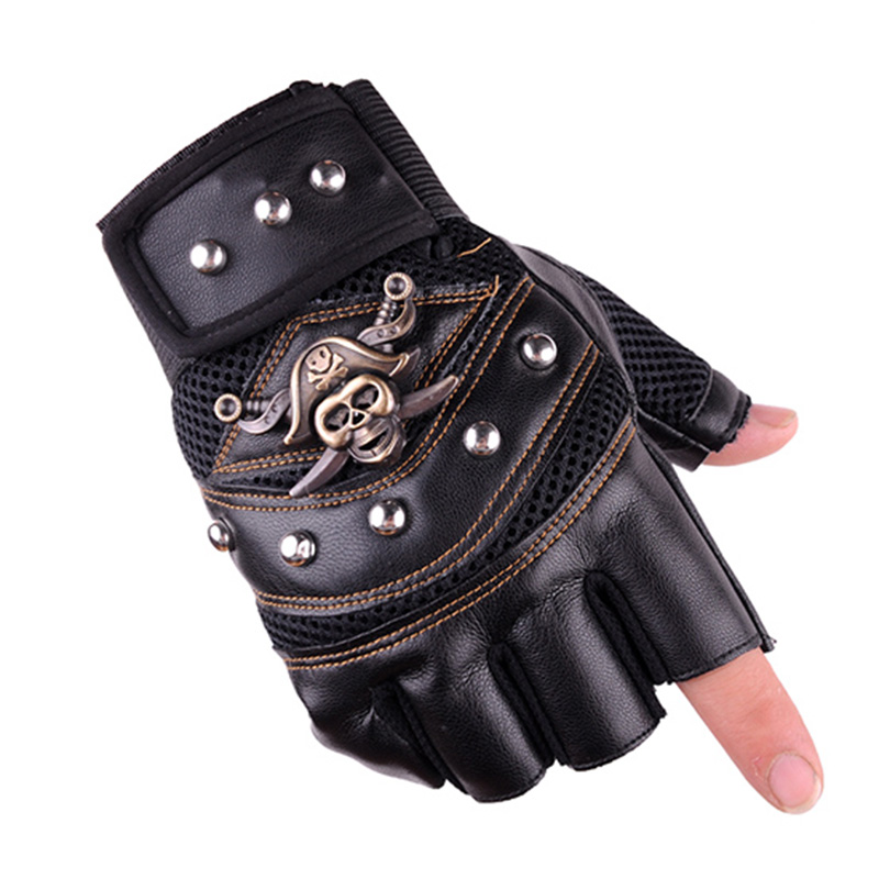 PU Half Finger Tactical Gloves Riding Motor