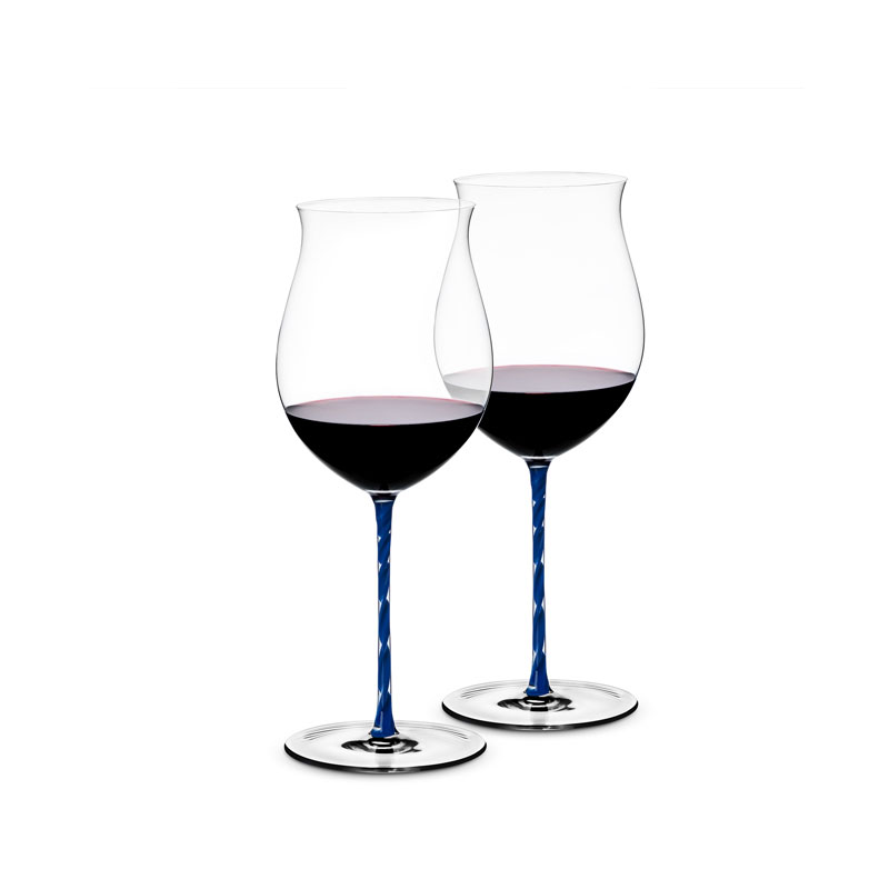 Wine Glasses(32oz) with Long Blue Stem