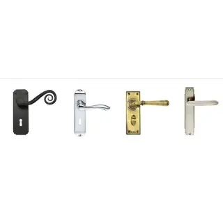 Lever handles, also known as door levers, are the most common type of door handle used in residential houses and commercial and public buildings. Lever handles can be split into two groups: lever handles on backplate and lever handles on rose.