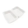 Bagasse Tableware 9”×6” Clamshell Boxes with Single Compartment