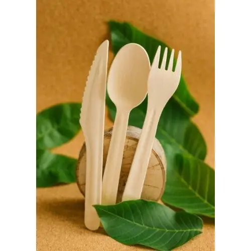 Biodegradable Cutlery of Bagasse and PLA