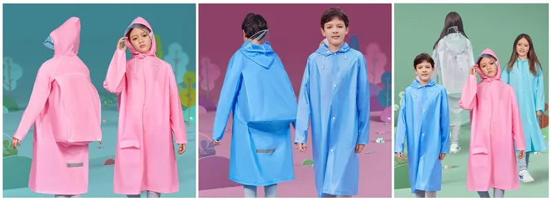 Raincoat with bag place supply OEM