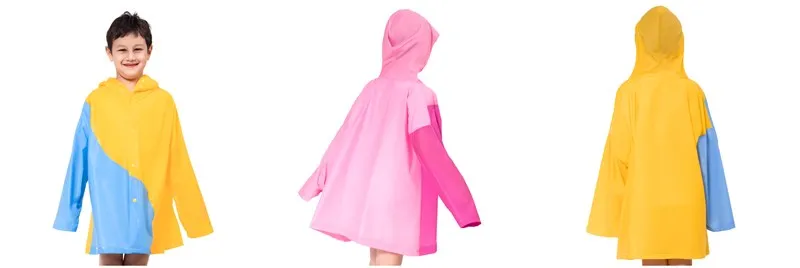 Color combination hot fit raincoat